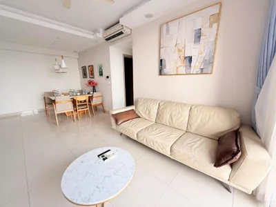 Three-Bedroom Apartment with Balcony — Key & Code Serviced Apartments-Rivergate Residence